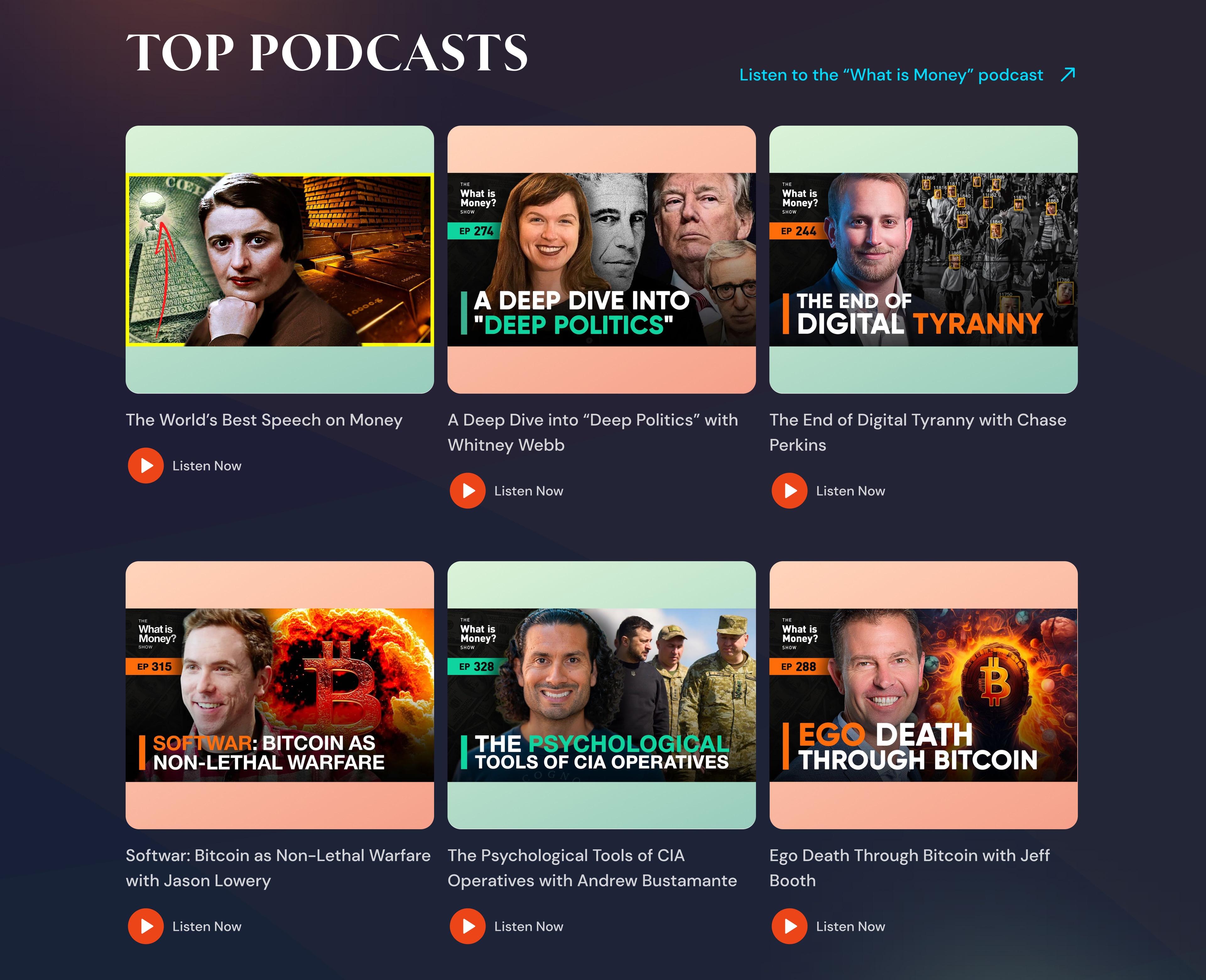 Top podcast episodes