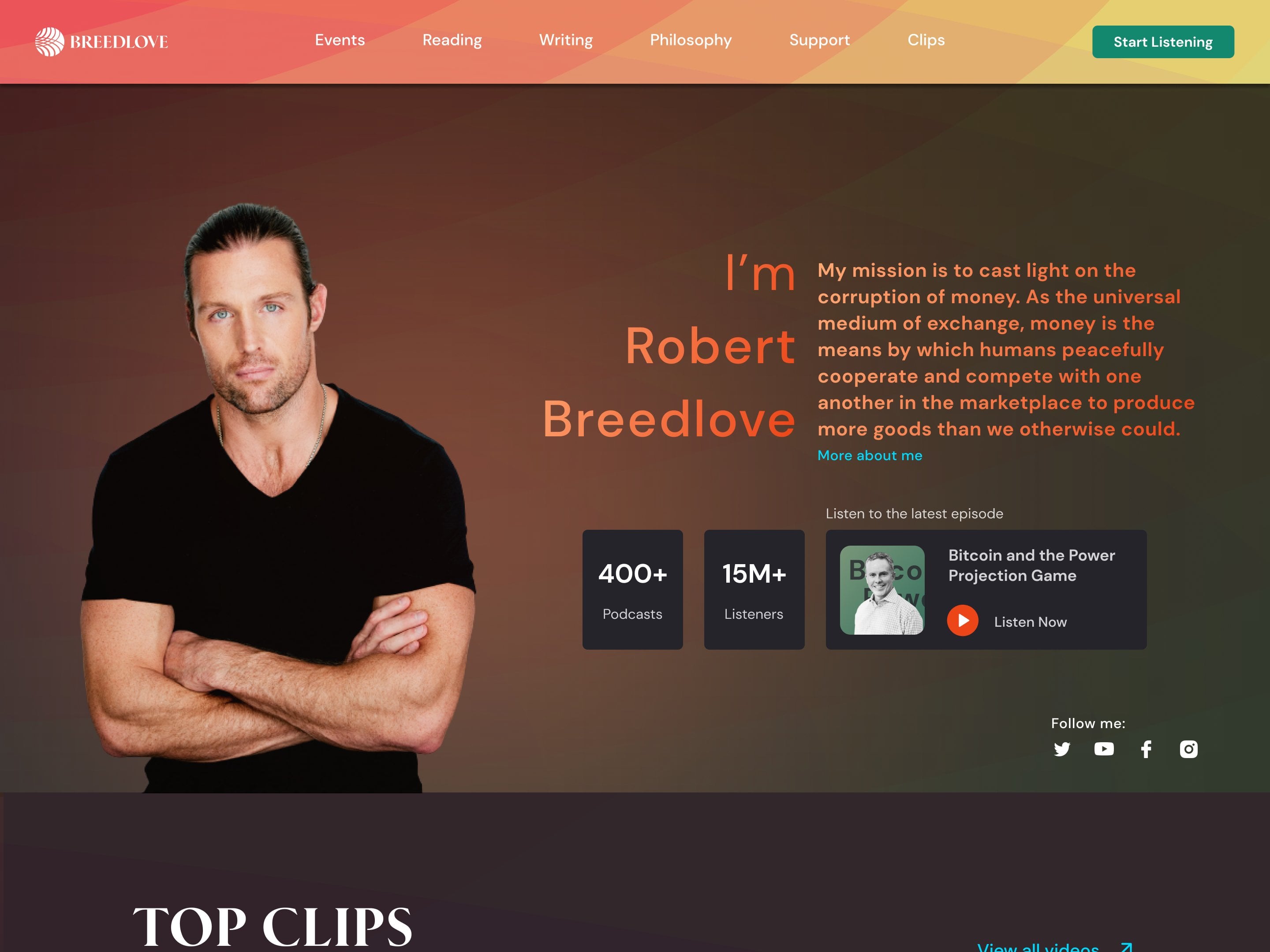 Robert Breedlove homepage — podcast episodes and clips