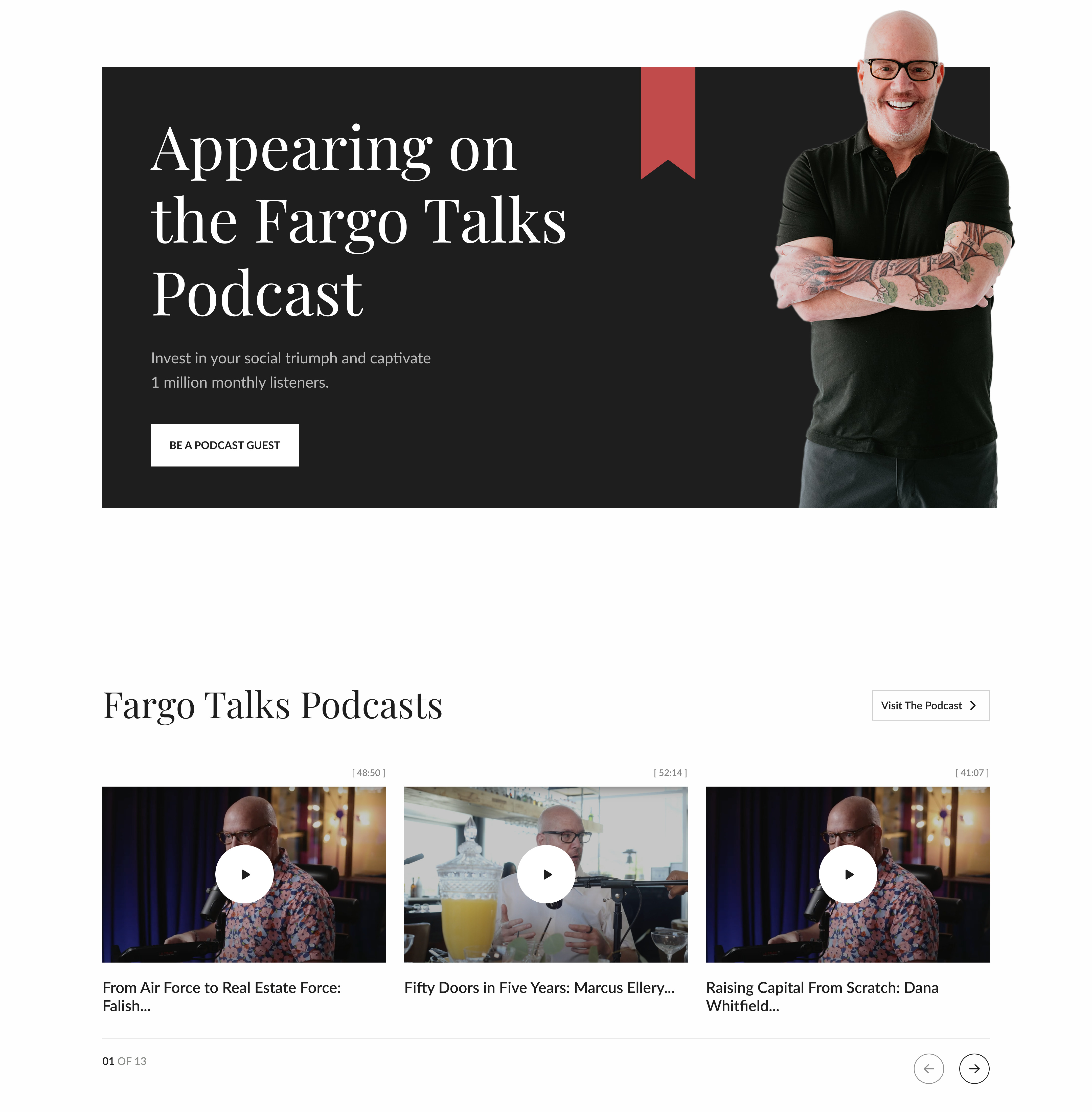 Appearing on the podcast and recent episodes