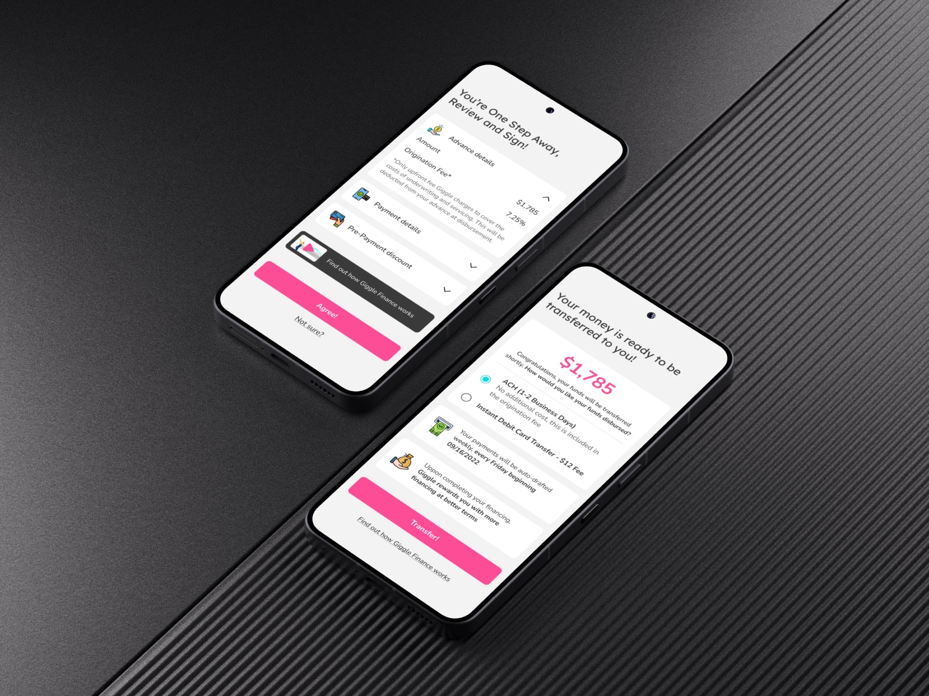 Giggle Finance — design detail 2