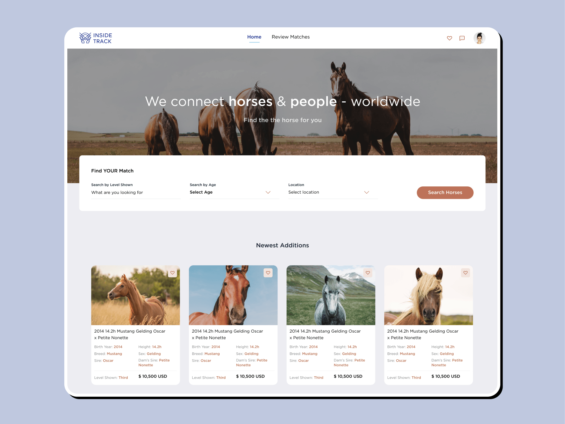 Inside Track marketplace