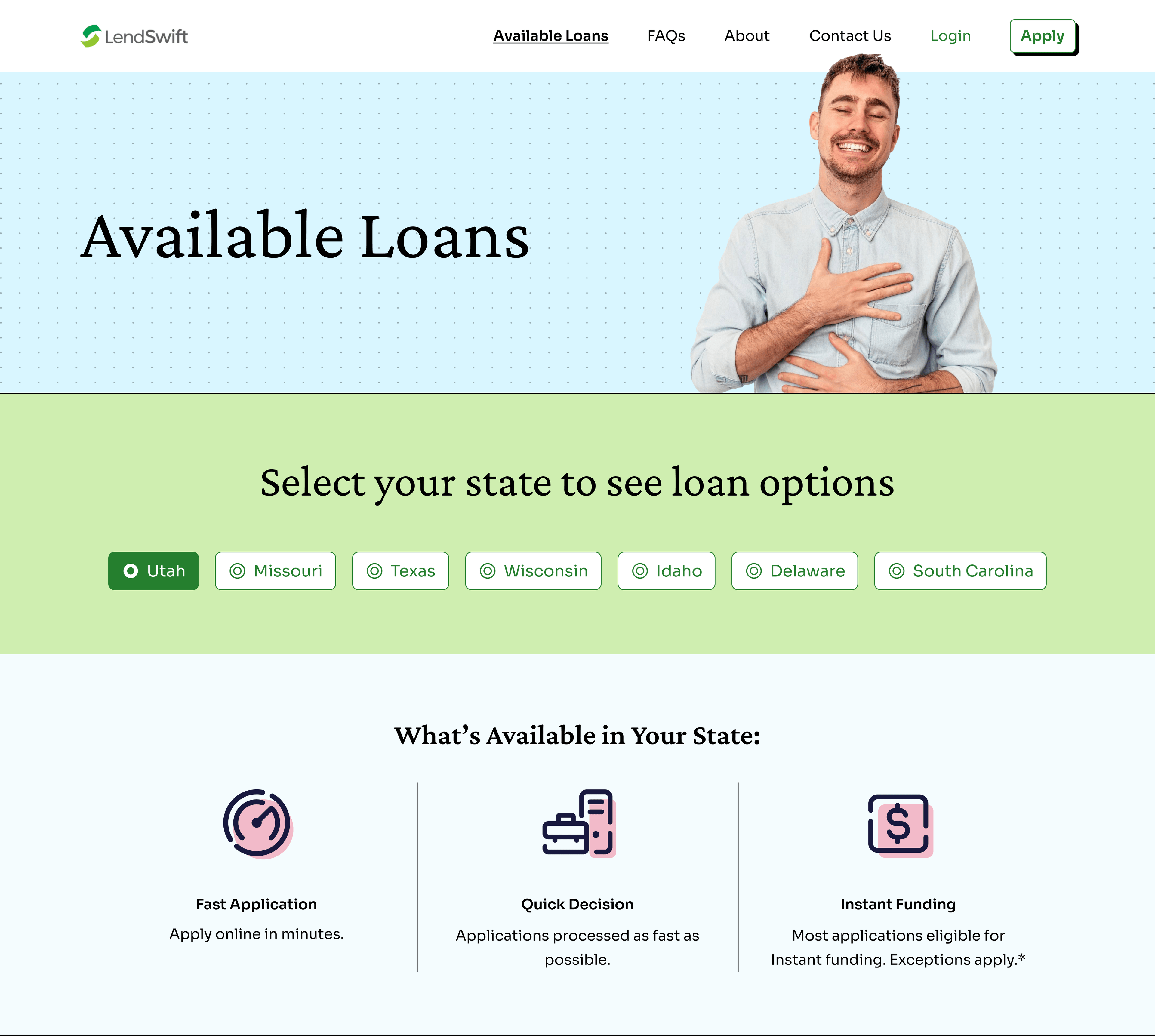 Available loans by state